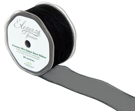 50mm x 20m Black - Ribbons